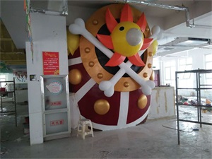 hj2997 桑尼号海盗船船头部分_桑尼号海盗船水泥雕塑_滨州宏景雕塑有限公司