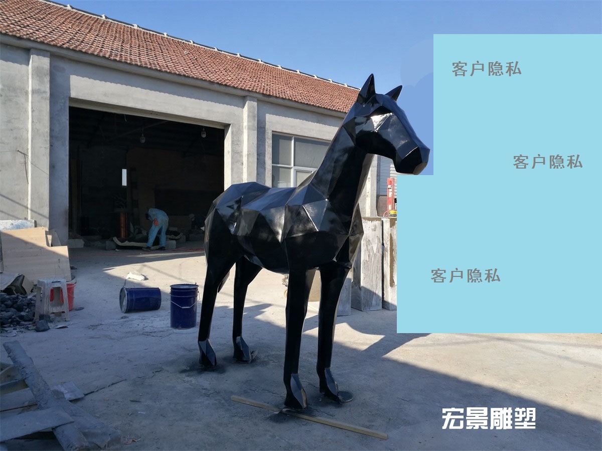 hj3603 抽象马雕塑_滨州宏景雕塑有限公司