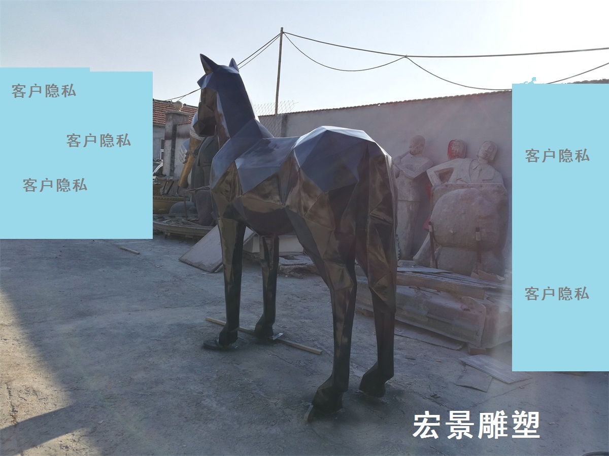 hj3605 抽象马雕塑_滨州宏景雕塑有限公司