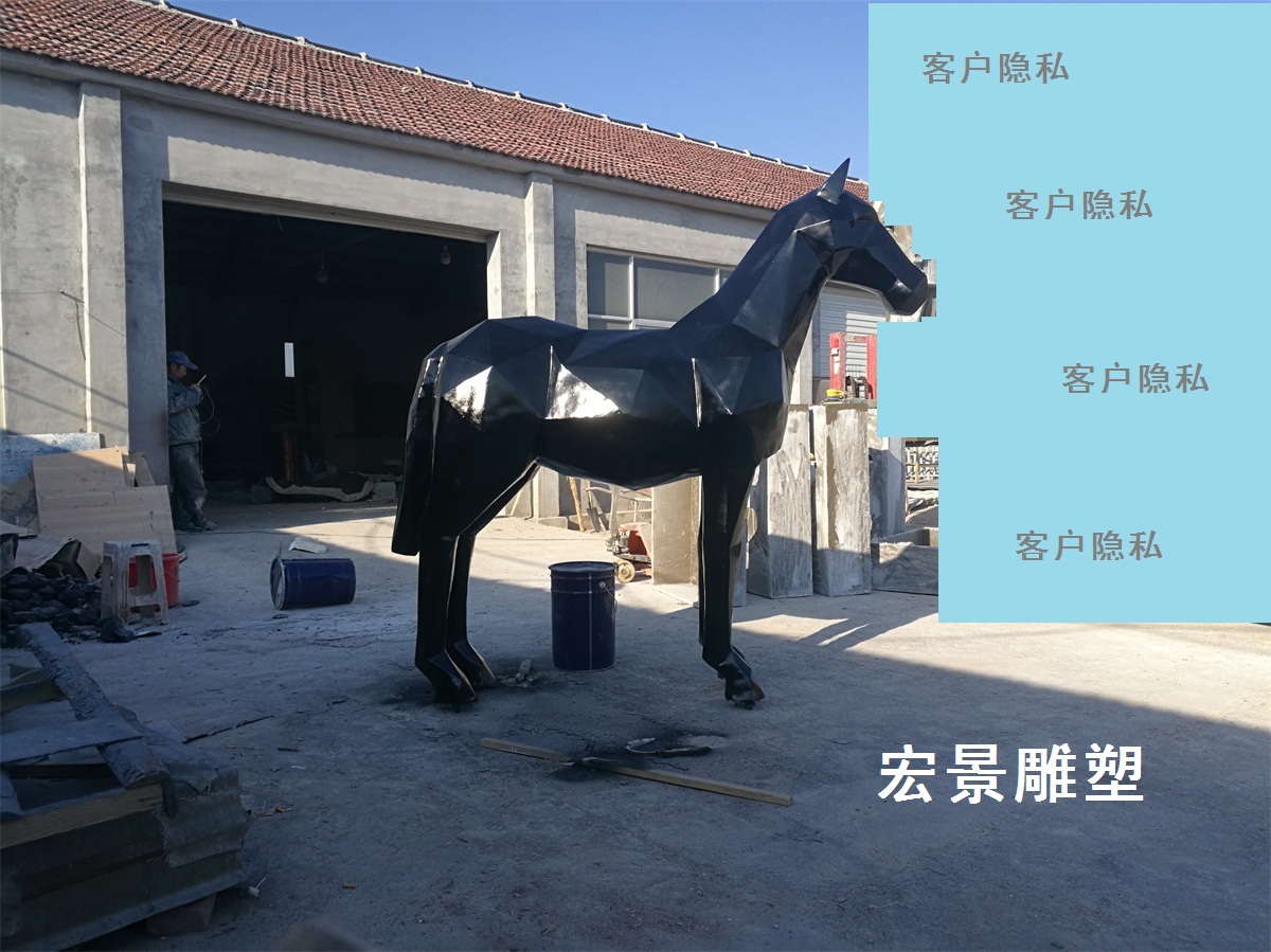 hj3610 抽象马雕塑_滨州宏景雕塑有限公司
