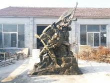 红色文化抗战群雕_滨州宏景雕塑有限公司