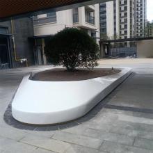 hj3998 玻璃钢坐凳树池种植池造型_玻璃钢坐凳树池种植池造型_滨州宏景雕塑有限公司