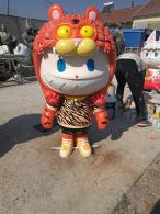 hj4121 美陈玻璃钢卡通雕塑及花盆_美陈玻璃钢卡通雕塑及花盆_滨州宏景雕塑有限公司