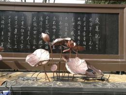 hj2561 锻铜荷花雕塑_锻铜荷花雕塑_滨州宏景雕塑有限公司