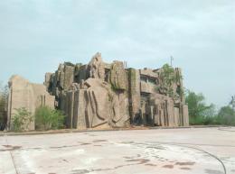 济南章丘植物园假山_滨州宏景雕塑有限公司