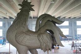 hj1883 大鸡雕塑泥塑_泥塑展示_滨州宏景雕塑有限公司