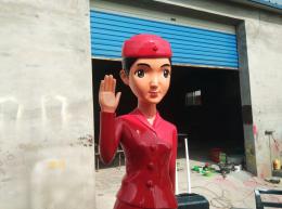 玻璃钢空姐雕塑_滨州宏景雕塑有限公司
