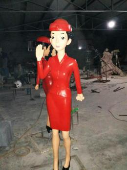 hj2458 玻璃钢空姐雕塑_玻璃钢空姐雕塑_滨州宏景雕塑有限公司